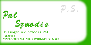 pal szmodis business card
